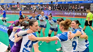 Celebración del Granollers en su pase a semifinales.