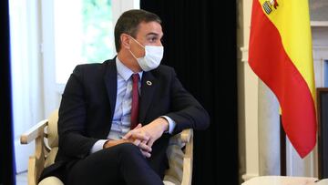 El presidente del Gobierno, Pedro Sánchez, durante un encuentro con el primer ministro de Portugal, António Costa, en el Palacio de São Bento, en Lisboa (Portugal), a 6 de julio de 2020.
06 JULIO 2020 PRESIDENTE;POLÍTICA
Moncloa
06/07/2020