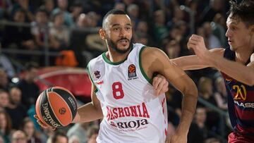 Adam Hanga, durante el partido ante el Barcelona de la pasada Euroliga.