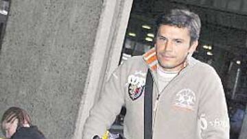 <b>EN MADRID. </b>Toni arribó ayer a las 12:35 de la mañana en Madrid.