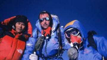 Josu Feijoo en la cima del Everest