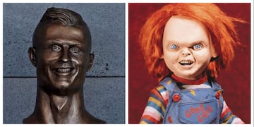 Los memes no tuvieron piedad con la estatua de Cristiano