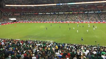 El Nissan Stadium estuvo lejos del lleno para el USA-México