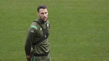Pedraza, en un entrenamiento.