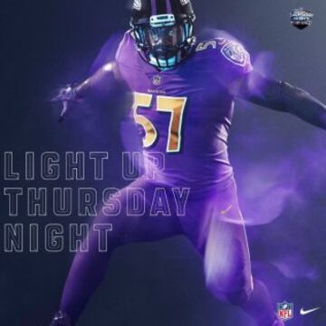 Los brillantes uniformes de la NFL para los jueves por la noche