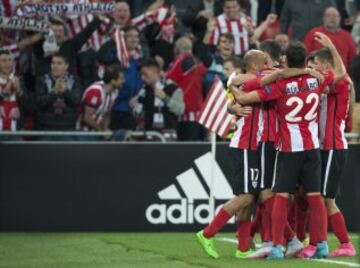 2-1. Aduriz celebró el segundo tanto.