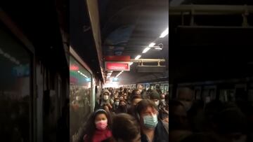 El caótico momento de la explosión en la Línea 1 del Metro