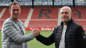 Etxeberria y Calero han fomentado el buen rollo en las horas previas al derbi burgalés.