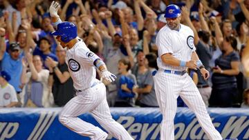 El venezolano Willson Contreras logró sacarla de campo en su primer turno de bateo en las Grandes Ligas.