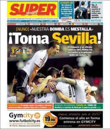 Portadas de la prensa deportiva