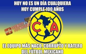 Los mejores Memes del Centenario del Club América