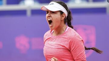 María Camila Osorio, luego de clasificar a la semifinal de Belgrado