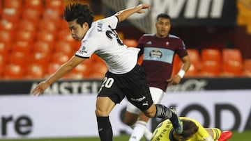 20/02/21 PAPRTIDO PRMERA DIVISION 
 VALENCIA CF - CELTA DE VIGO 
 LEE KANG IN  RUBEN BLANCO