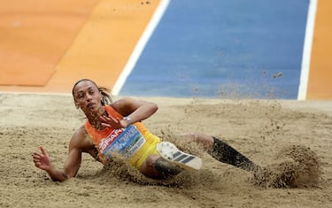 La atleta española del triple salto se impone en los Europeos de Apeldoorm con un salto de 14,37 metros.