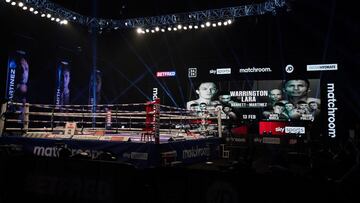 Imagen del ring de Matchroom en el Wembley Arena.