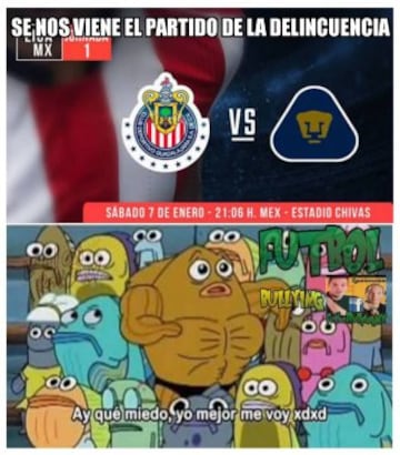 Chivas mantiene su paternidad sobre Pumas y los memes aplauden