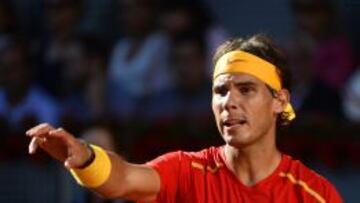 Nadal, duante el partido.