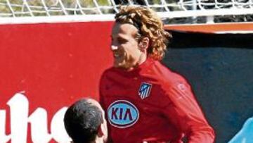 Forlán, en Majadahonda.