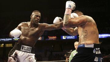 Deontay Wilder en su último combate ante Chris Arreola.
