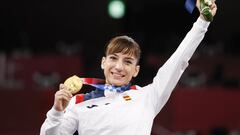 SANCHEZ JAIME Sandra (ESP) Gold Medal during the Olympic Games Tokyo 2020, Karate Women&#039;s Kata Final Bout on August 5, 2021 at Nippon Budokan in Tokyo, Japan - Photo Photo Kishimoto / DPPI
 AFP7 
 05/08/2021 ONLY FOR USE IN SPAIN