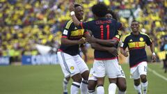Juan Guillermo Cuadrado marc&oacute; el segundo gol del 2-0 ante Ecuador