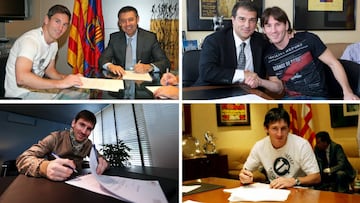 Octava renovación de Messi con el Barcelona en doce años