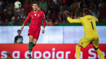 Cristiano marca ante Luxemburgo.