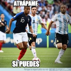 Los mejores memes del Francia-Argentina