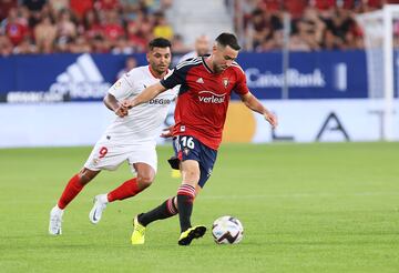 Moi Gómez, contra el Sevilla. /Oskar Moreno