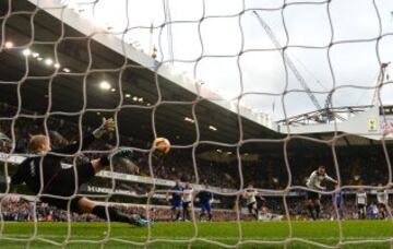 Tottenham - Leicester. Gol de Vincent Janssen.