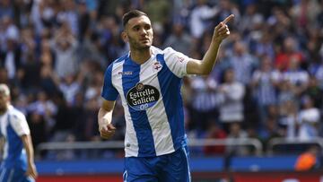 30/09/17 PARTIDO PRIMERA DIVISION
DEPORTIVO DE LA CORUÑA - GETAFE. Lucas Pérez, celebran su primer gol de la temporada y que suponía el 1-1.