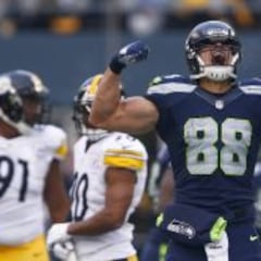 La baja de Jimmy Graham pone presión en Russell Wilson