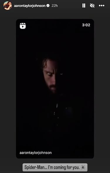 Aaron Taylor-Johnson sugiere un crossover de Kraven con Spider-Man en el cine: “Voy a por ti”