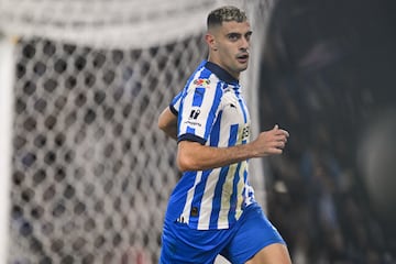 Germán Berterame festeja un gol con los Rayados de Monterrey.