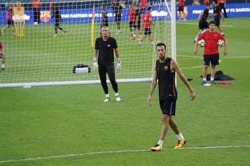 El FC Barcelona realizó su última práctica antes de El Clásico ante el Real Madrid, en el Hard Rock Stadium de Miami.