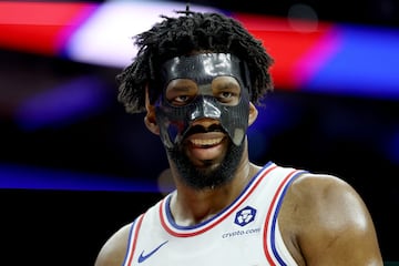 Embiid has been forced to wear a mask due to a sinus fracture.