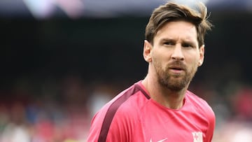 El delantero argentino del Barcelona, Leo Messi.