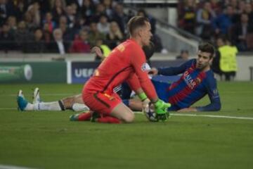 Piqué y Ter Stegen.