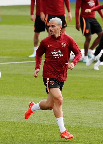 Griezmann durante el entrenamiento.