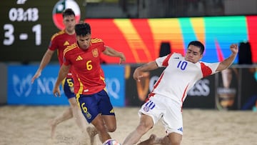 Chile batalló contra España en el Mundial de Fútbol Playa: resultado final