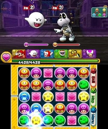 Captura de pantalla - Puzzle &amp; Dragons: Super Mario Bros. Edition (3DS)