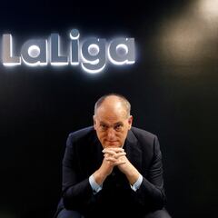 Tebas contesta a Rubiales: “Está llamando tontos a 38 presidentes”