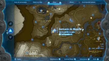 the legend of zelda tears of the kingdom nintendo switch guia santuario maqu'ur