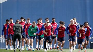 Entrenamiento del Barcelona