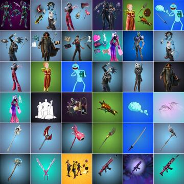 Todos los objetos y packs que han sido actualizados para la tienda con el parche 22.20 de Fortnite