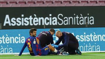 16/06/20 PARTIDO PRIMERA DIVISION
CORONAVIRUS PANDEMIA
BARCELONA - LEGANES
GERARD PIQUE LESION
