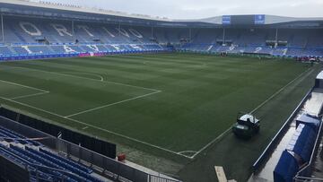 03/01/21 PANORAMICA ALAVES  ESTADIO Campo de Mendizorroza limpio a 6 horas antes de comenzar el partido contra el atl&eacute;tico de madrid