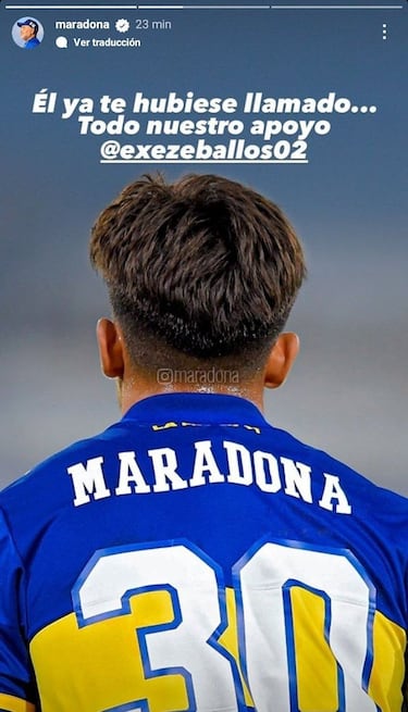 La familia Maradona le envió un mensaje a Zeballos