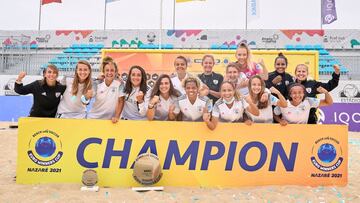 El Madrid CFF campe&oacute;n de la Champions de f&uacute;tbol playa.