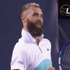Está completamente loco y cada día más: Paire se inventa un golpe nunca visto en el tenis